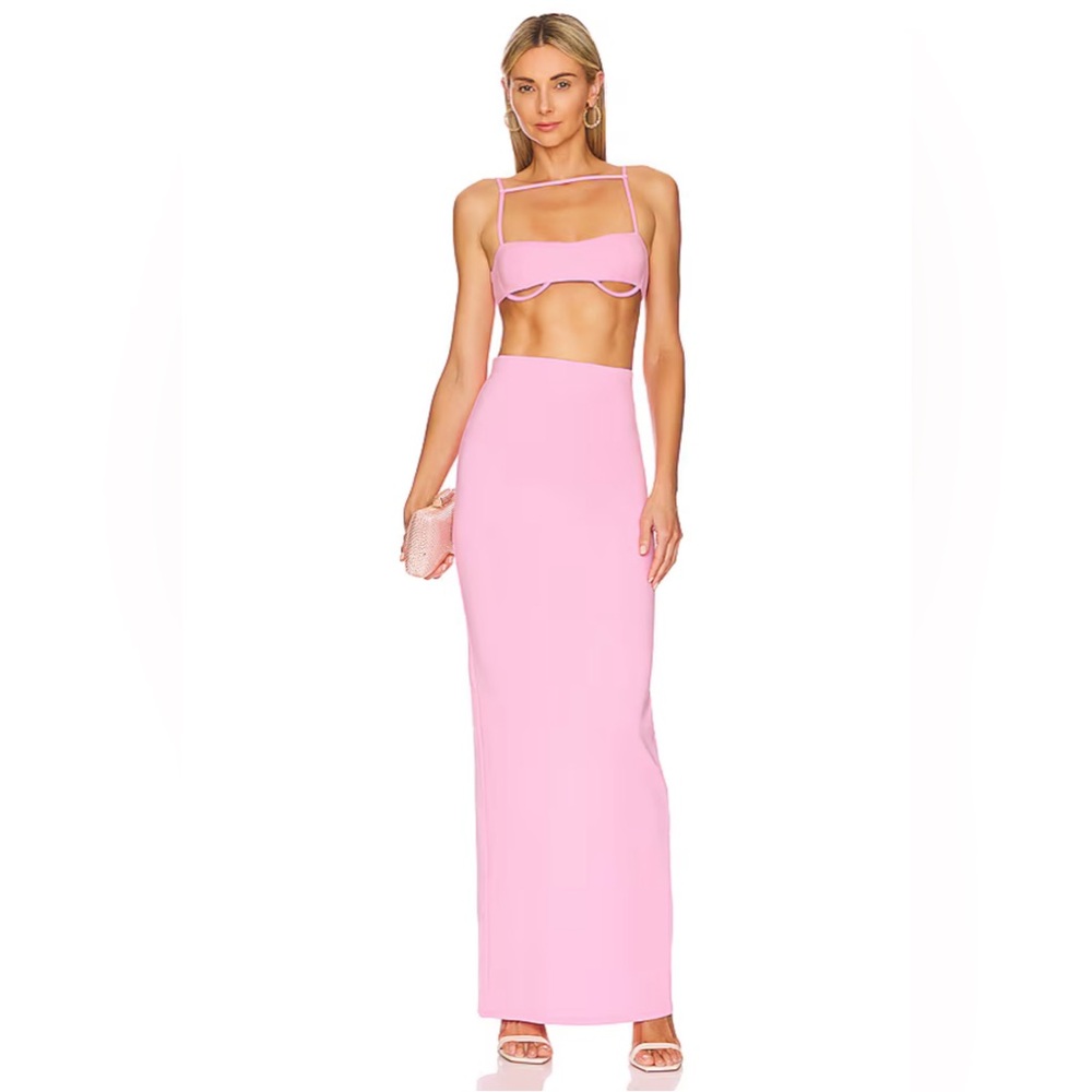 Belle bralette and belle maxi skirt set